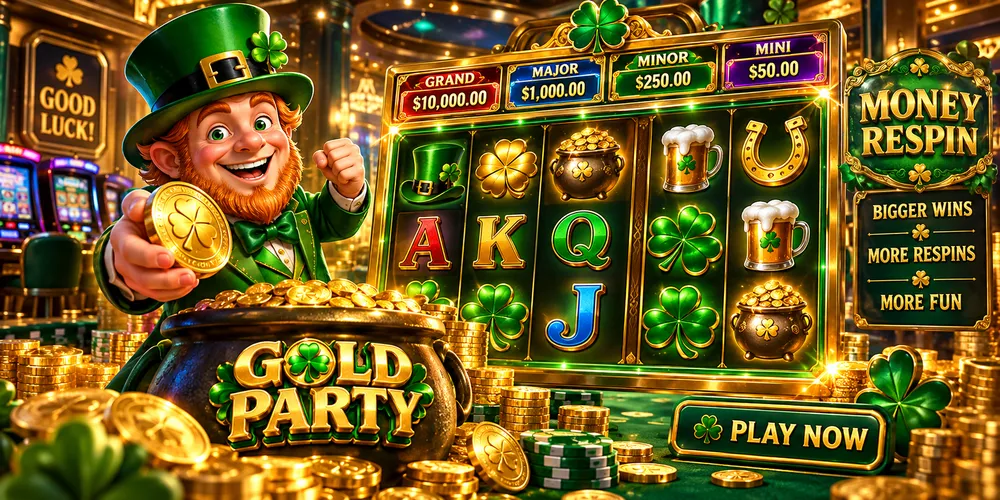 Gold Party como ganar con estrategia, carretes y Money Respin