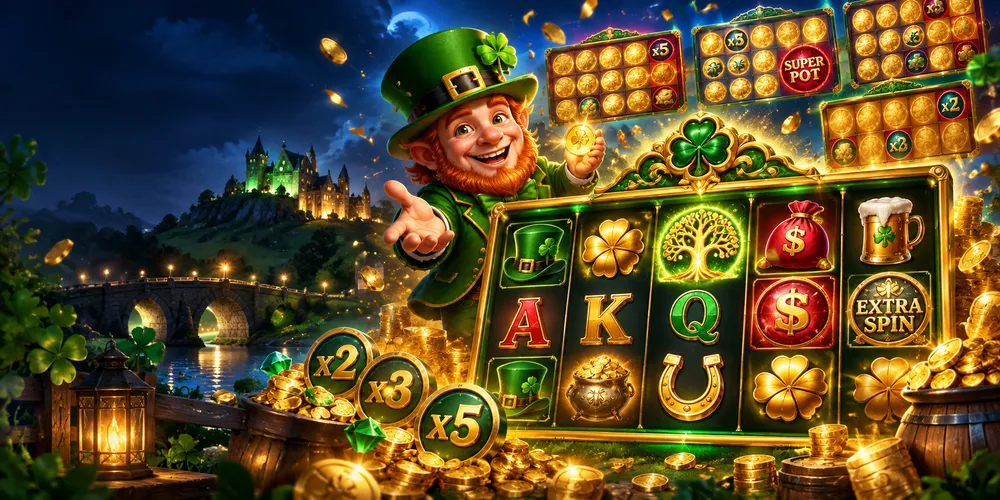 Gold Party 2 slot con duende, carretes y función de bonus